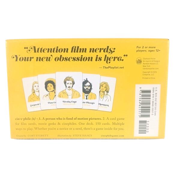 Cinephile A Card Game for Film Nerds, Movie Geeks & Cinephiles NIB - Picture 2 of 4